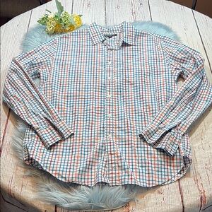 J. Crew Mercantile Flex Plaid Button Down Shirt sz L